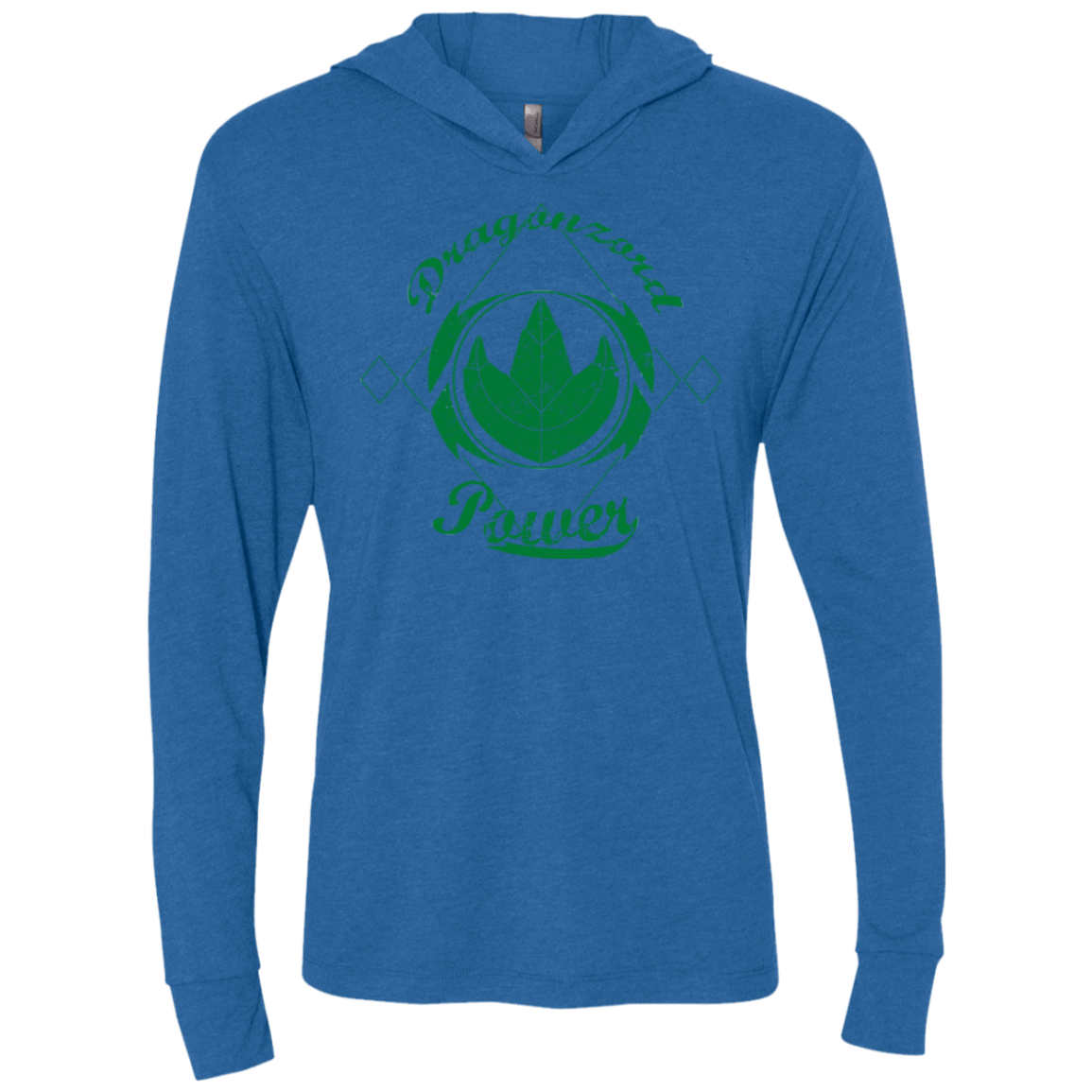 T-Shirts Vintage Royal / X-Small Dragonzord Power Triblend Long Sleeve Hoodie Tee