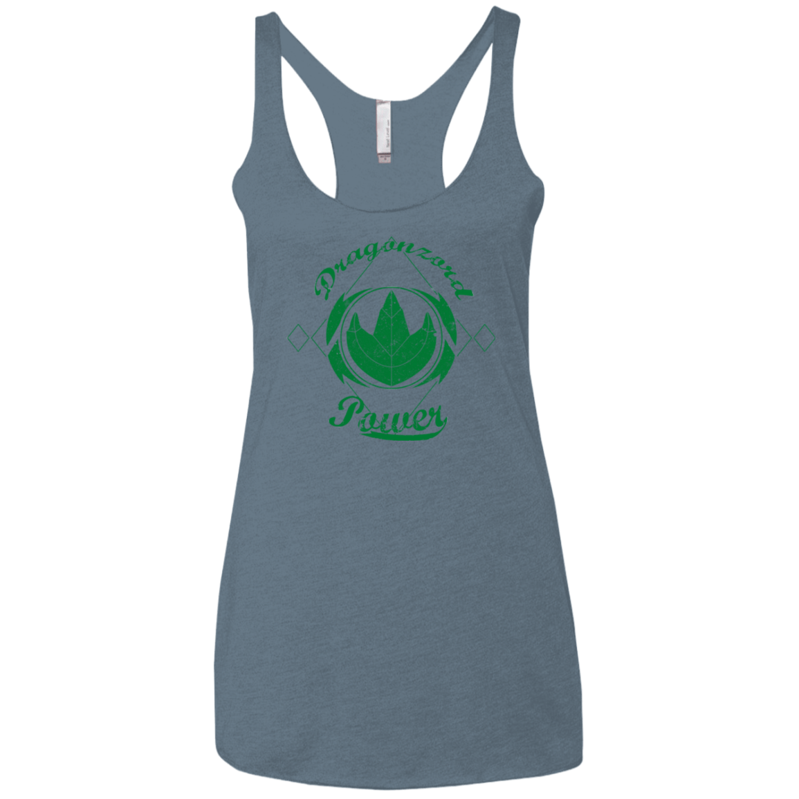 T-Shirts Indigo / X-Small Dragonzord Power Women's Triblend Racerback Tank