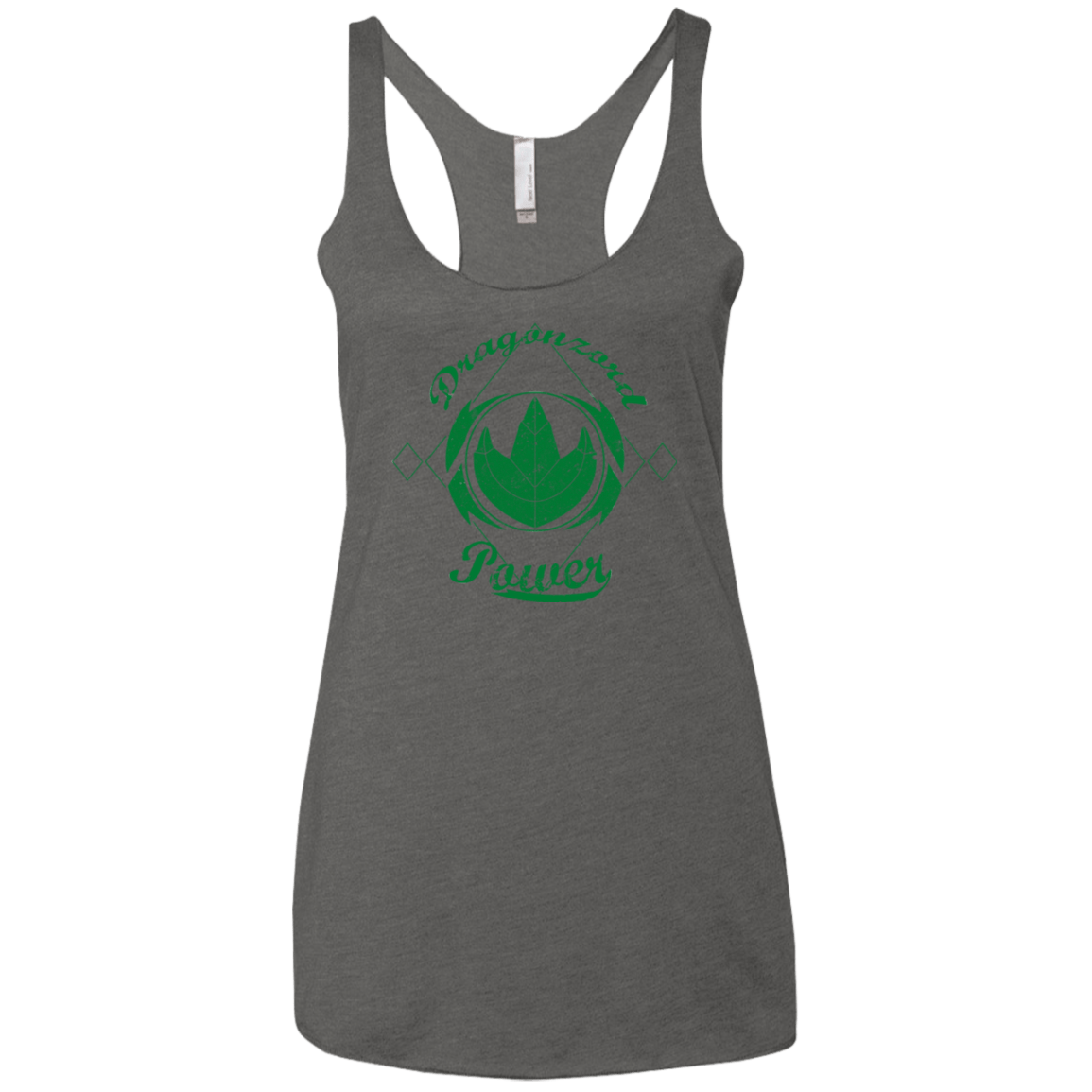 T-Shirts Premium Heather / X-Small Dragonzord Power Women's Triblend Racerback Tank