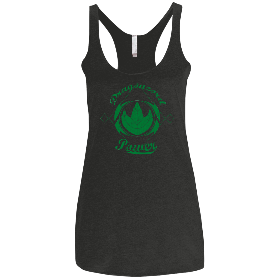 T-Shirts Vintage Black / X-Small Dragonzord Power Women's Triblend Racerback Tank