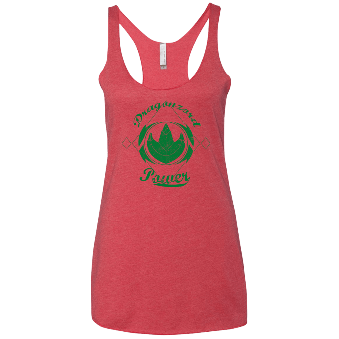 T-Shirts Vintage Red / X-Small Dragonzord Power Women's Triblend Racerback Tank
