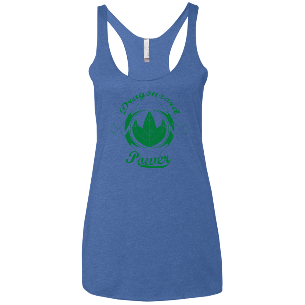 T-Shirts Vintage Royal / X-Small Dragonzord Power Women's Triblend Racerback Tank