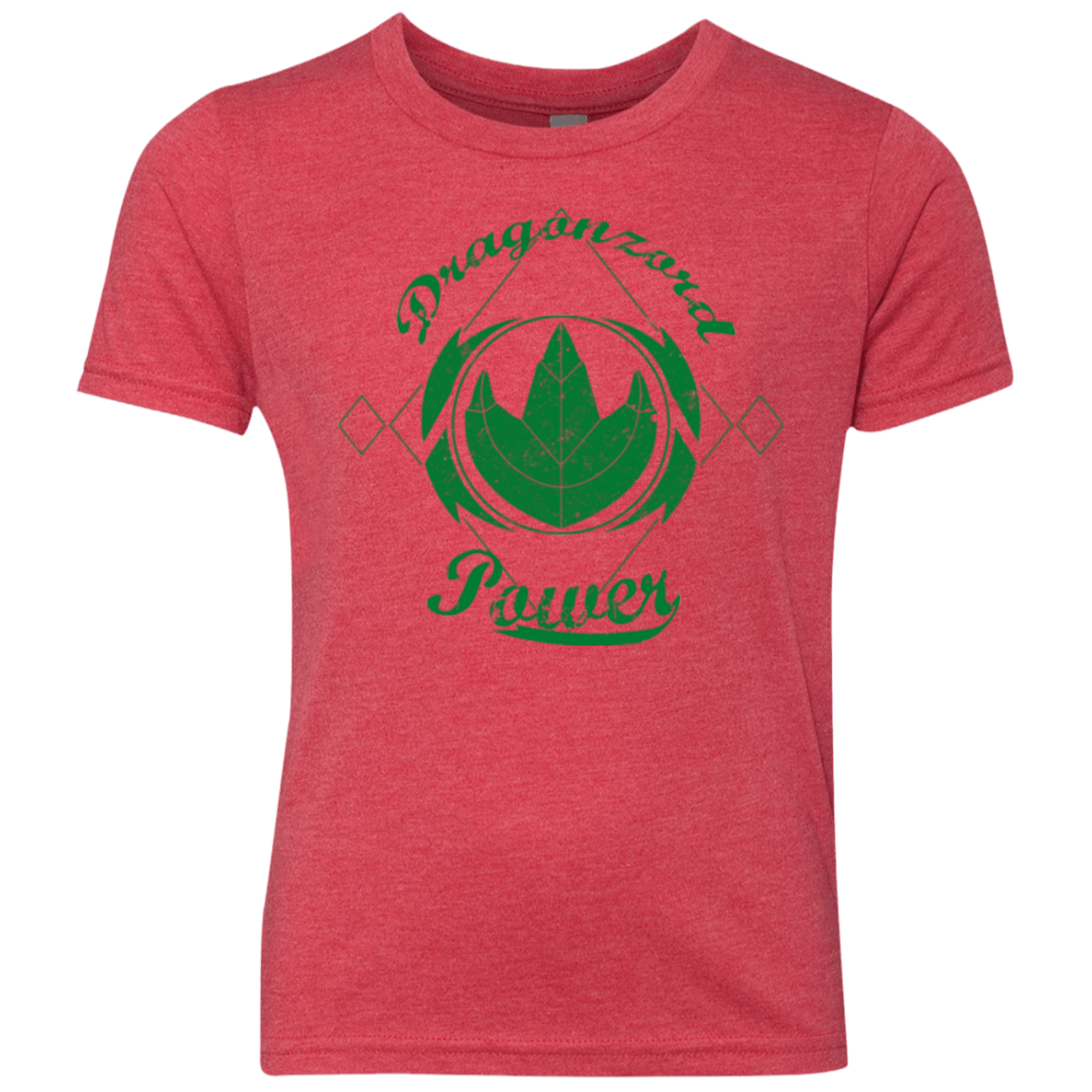 T-Shirts Vintage Red / YXS Dragonzord Power Youth Triblend T-Shirt