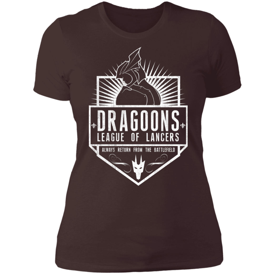 T-Shirts Dark Chocolate / S Dragoons League Of Lancers Women's Premium T-Shirt