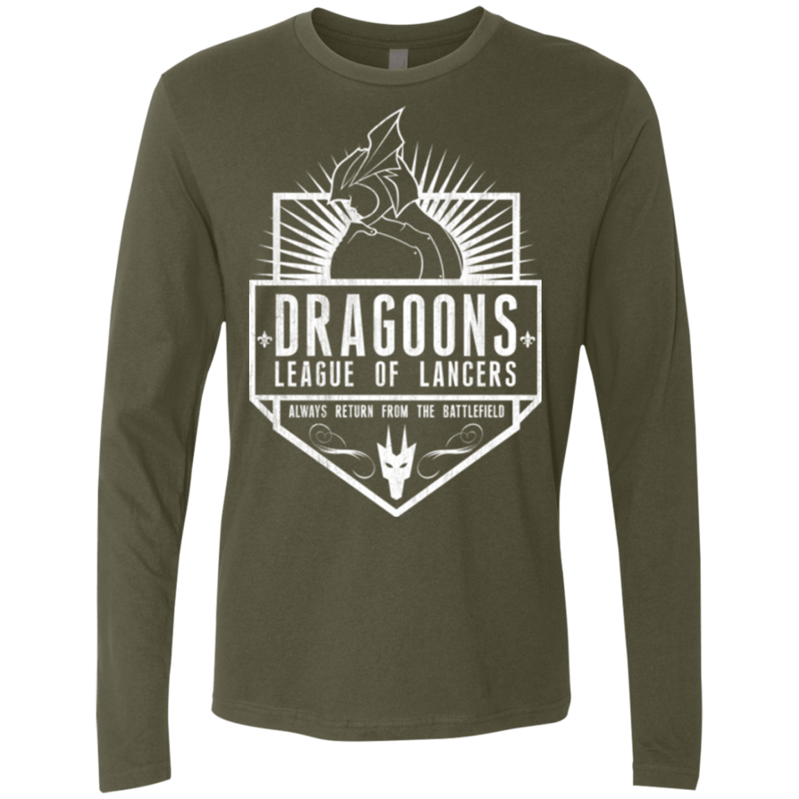 T-Shirts Military Green / Small Dragoons Men's Premium Long Sleeve