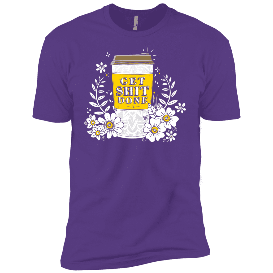 T-Shirts Purple Rush / YXS Drink Coffee, Get Shit Done Boys Premium T-Shirt