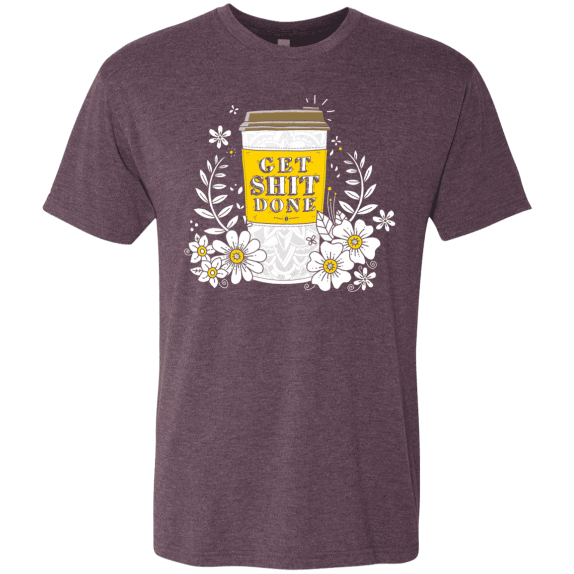 T-Shirts Vintage Purple / S Drink Coffee, Get Shit Done Men's Triblend T-Shirt