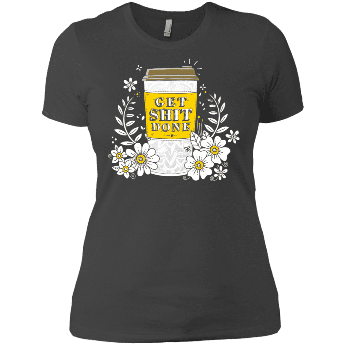 T-Shirts Heavy Metal / X-Small Drink Coffee, Get Shit Done Women's Premium T-Shirt