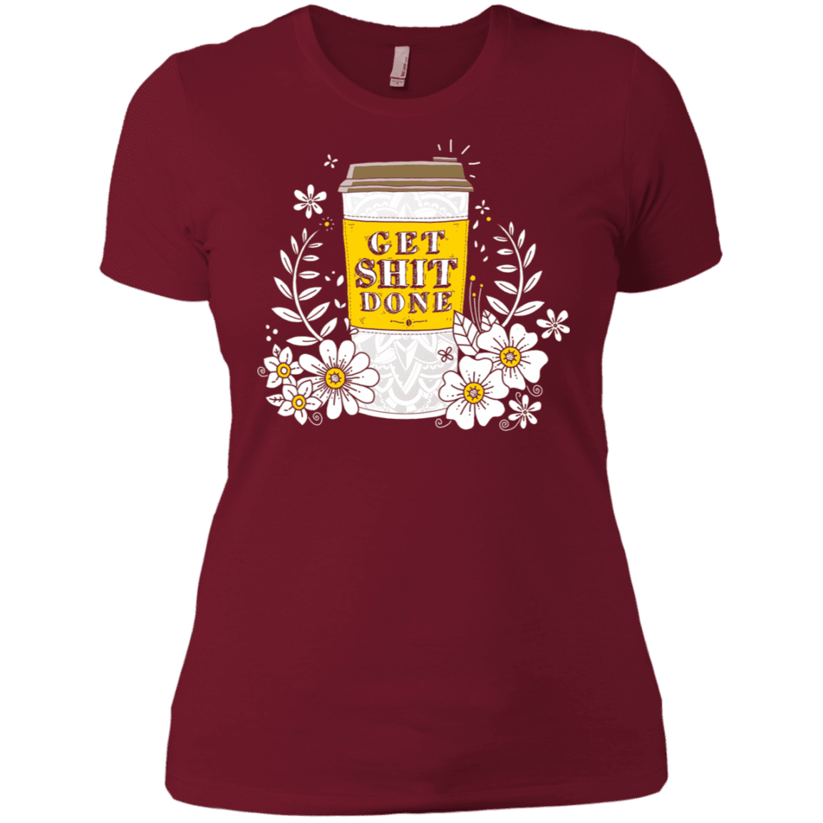 T-Shirts Scarlet / S Drink Coffee, Get Shit Done Women's Premium T-Shirt