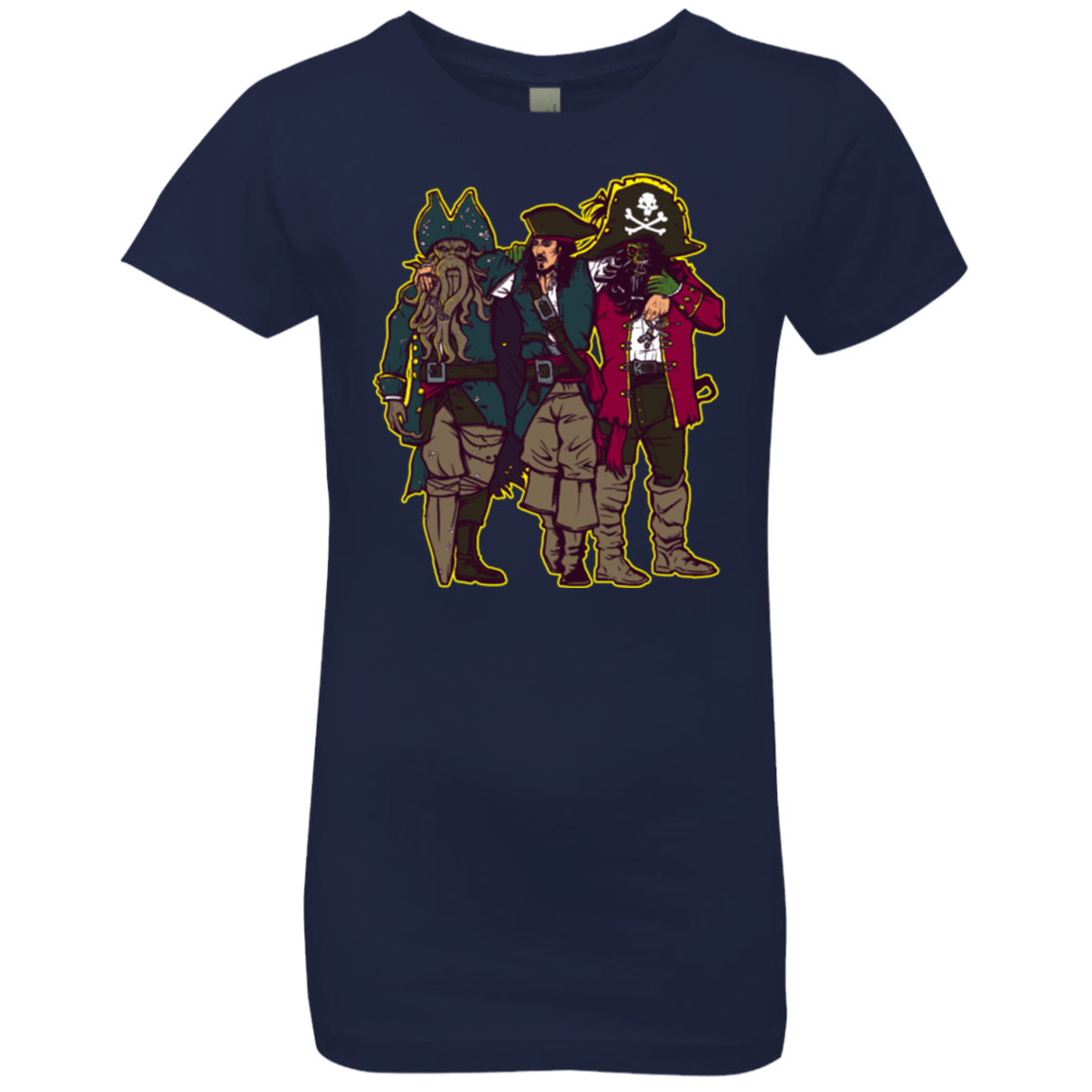 T-Shirts Midnight Navy / YXS Drink Up Me Hearties Girls Premium T-Shirt