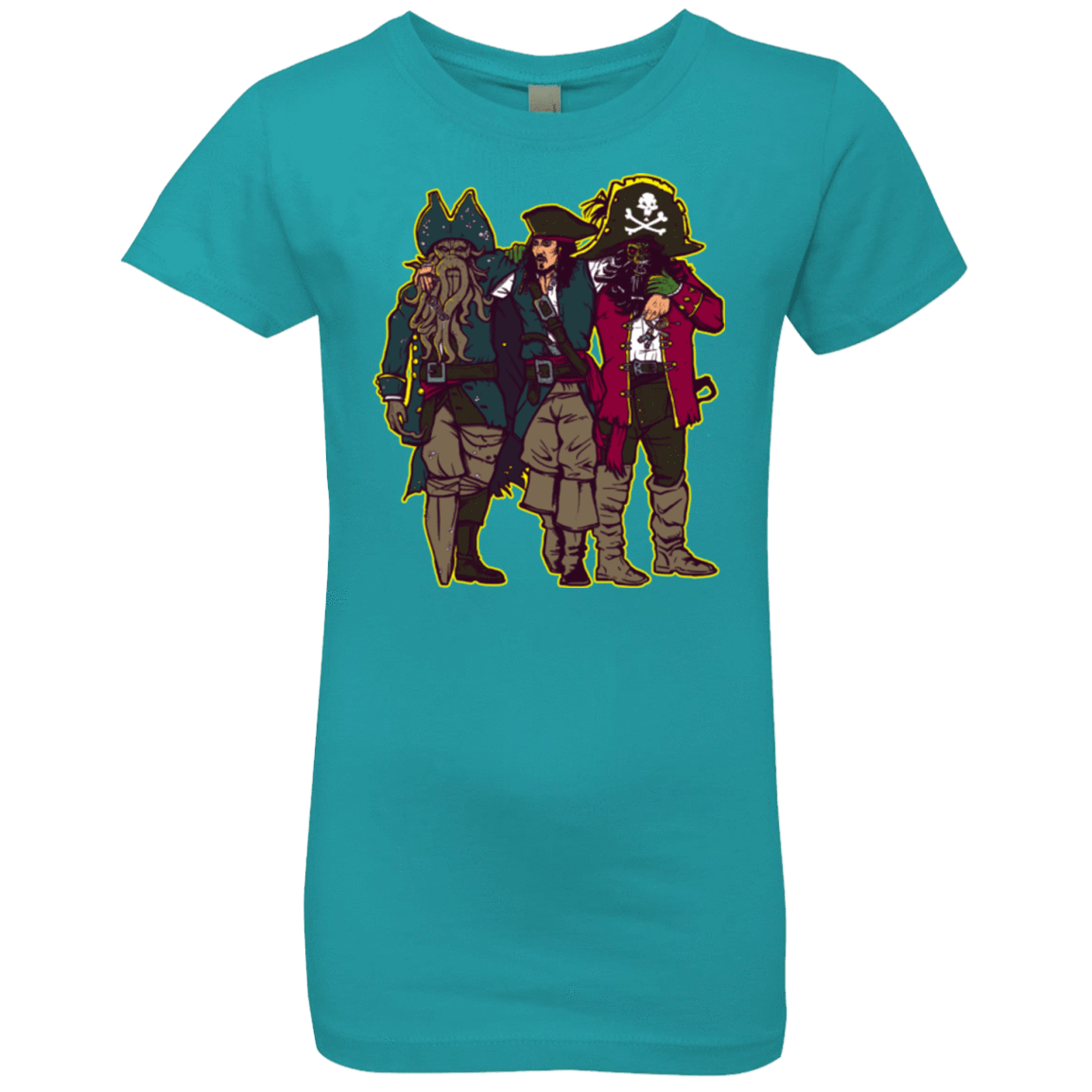 T-Shirts Tahiti Blue / YXS Drink Up Me Hearties Girls Premium T-Shirt