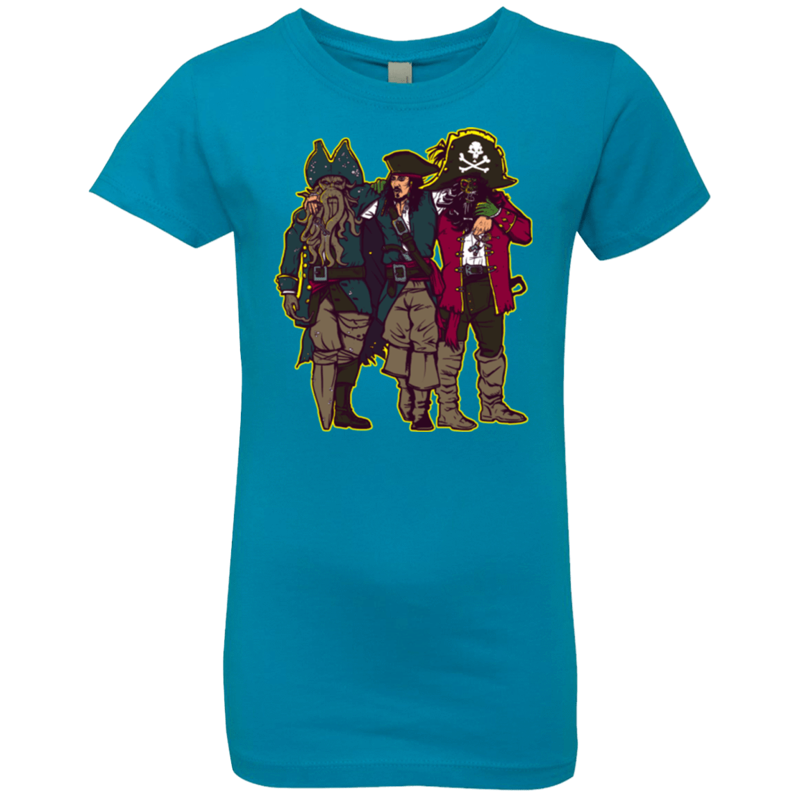 T-Shirts Turquoise / YXS Drink Up Me Hearties Girls Premium T-Shirt