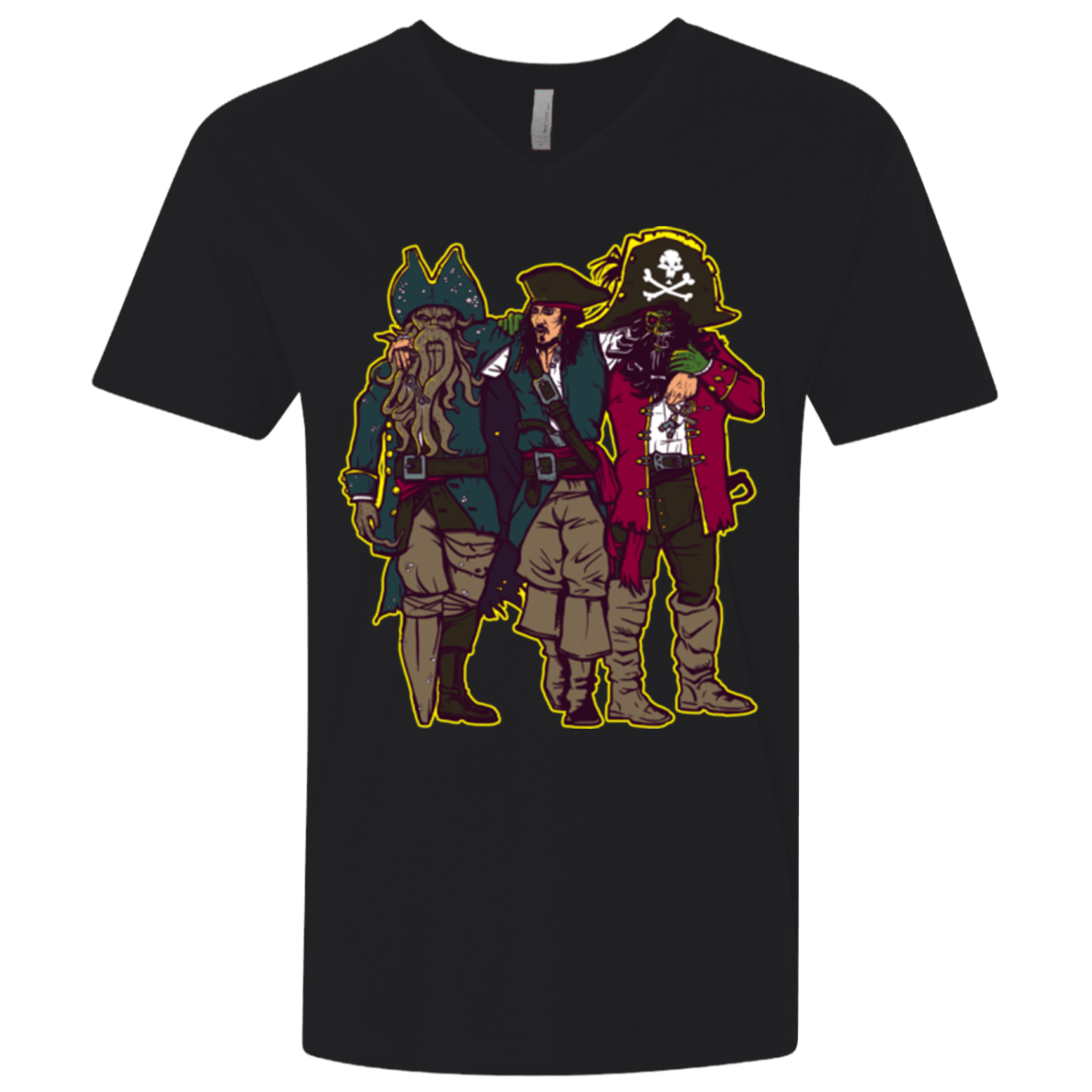 T-Shirts Black / X-Small Drink Up Me Hearties Men's Premium V-Neck