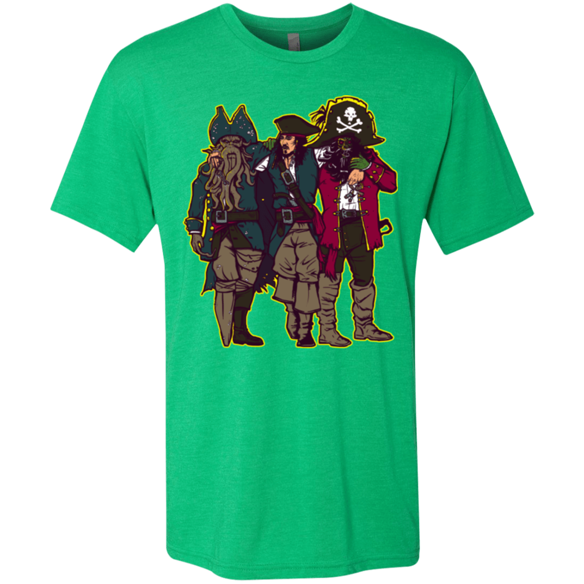 T-Shirts Envy / Small Drink Up Me Hearties Men's Triblend T-Shirt