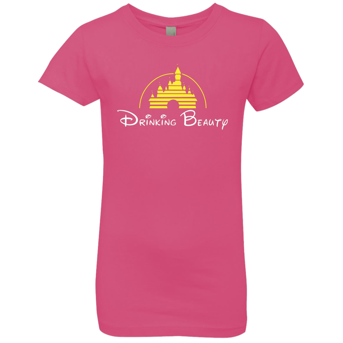 T-Shirts Hot Pink / YXS Drinking Beauty Girls Premium T-Shirt