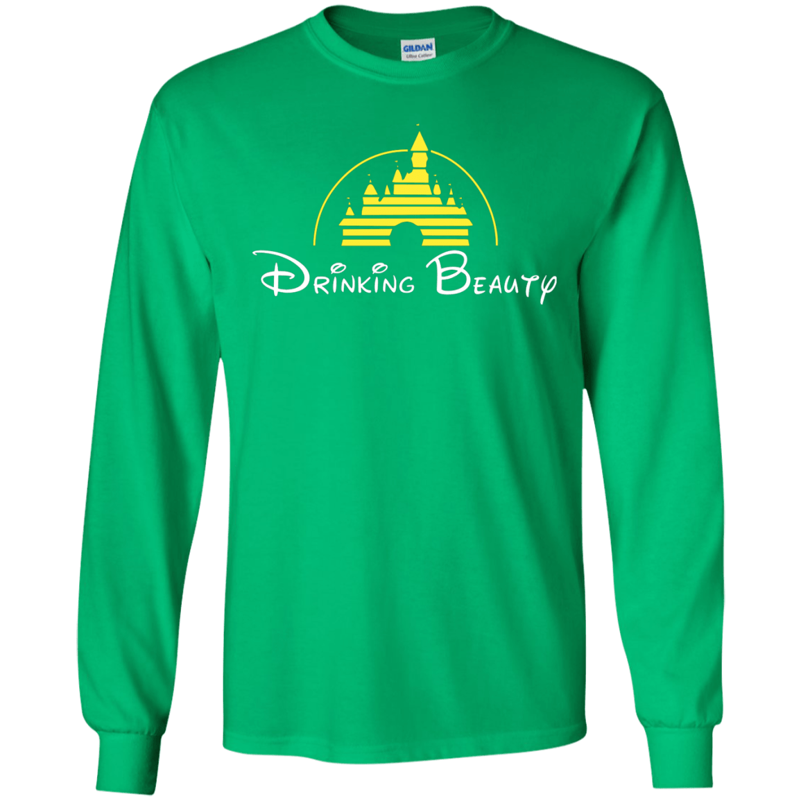 T-Shirts Irish Green / S Drinking Beauty Men's Long Sleeve T-Shirt