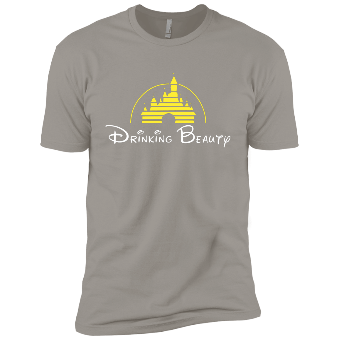 T-Shirts Light Grey / X-Small Drinking Beauty Men's Premium T-Shirt