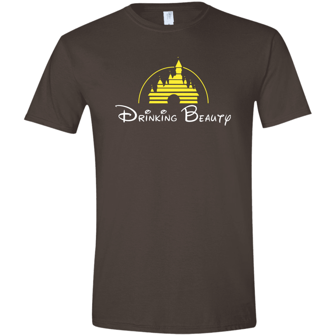 T-Shirts Dark Chocolate / S Drinking Beauty Men's Semi-Fitted Softstyle