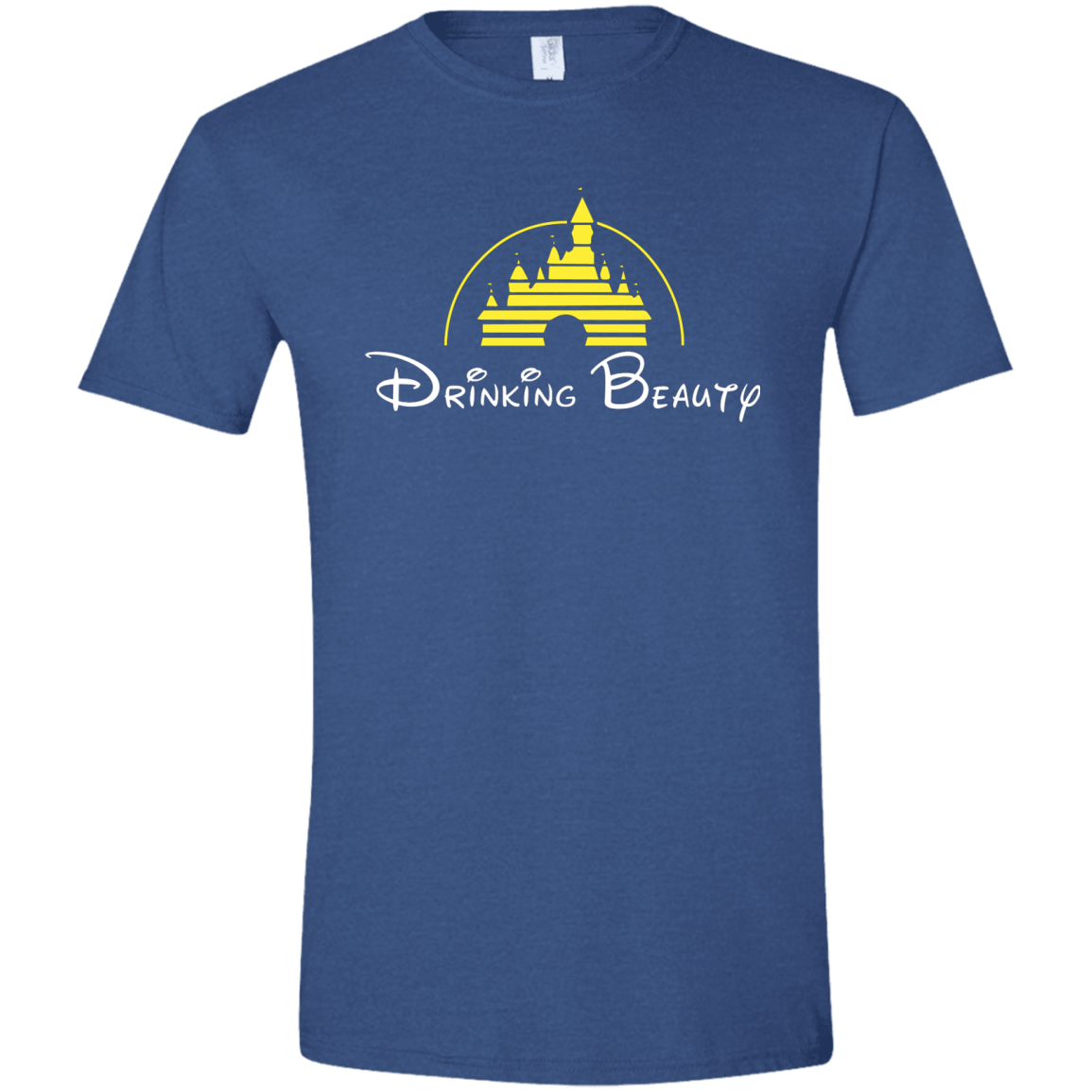T-Shirts Heather Royal / X-Small Drinking Beauty Men's Semi-Fitted Softstyle