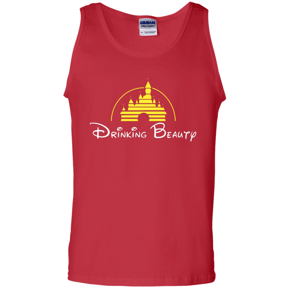 T-Shirts Red / S Drinking Beauty Men's Tank Top