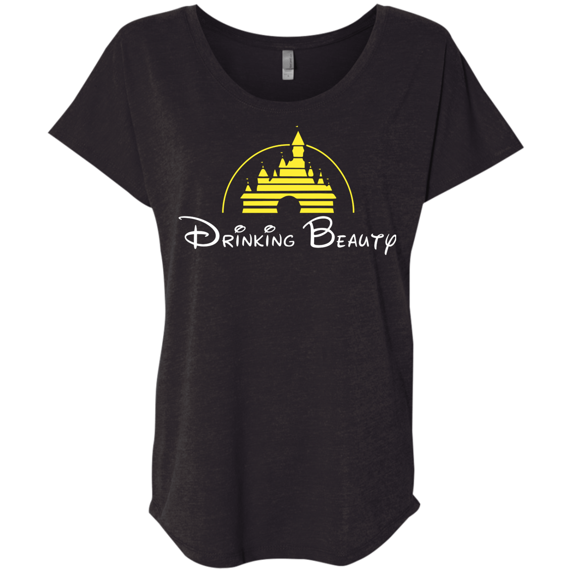 T-Shirts Vintage Black / X-Small Drinking Beauty Triblend Dolman Sleeve