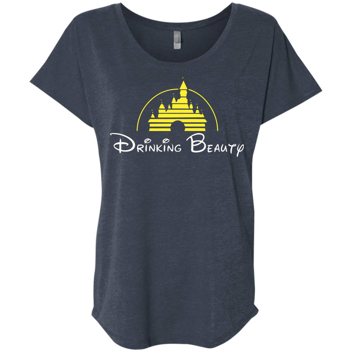 T-Shirts Vintage Navy / X-Small Drinking Beauty Triblend Dolman Sleeve