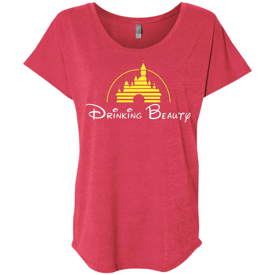 T-Shirts Vintage Red / X-Small Drinking Beauty Triblend Dolman Sleeve