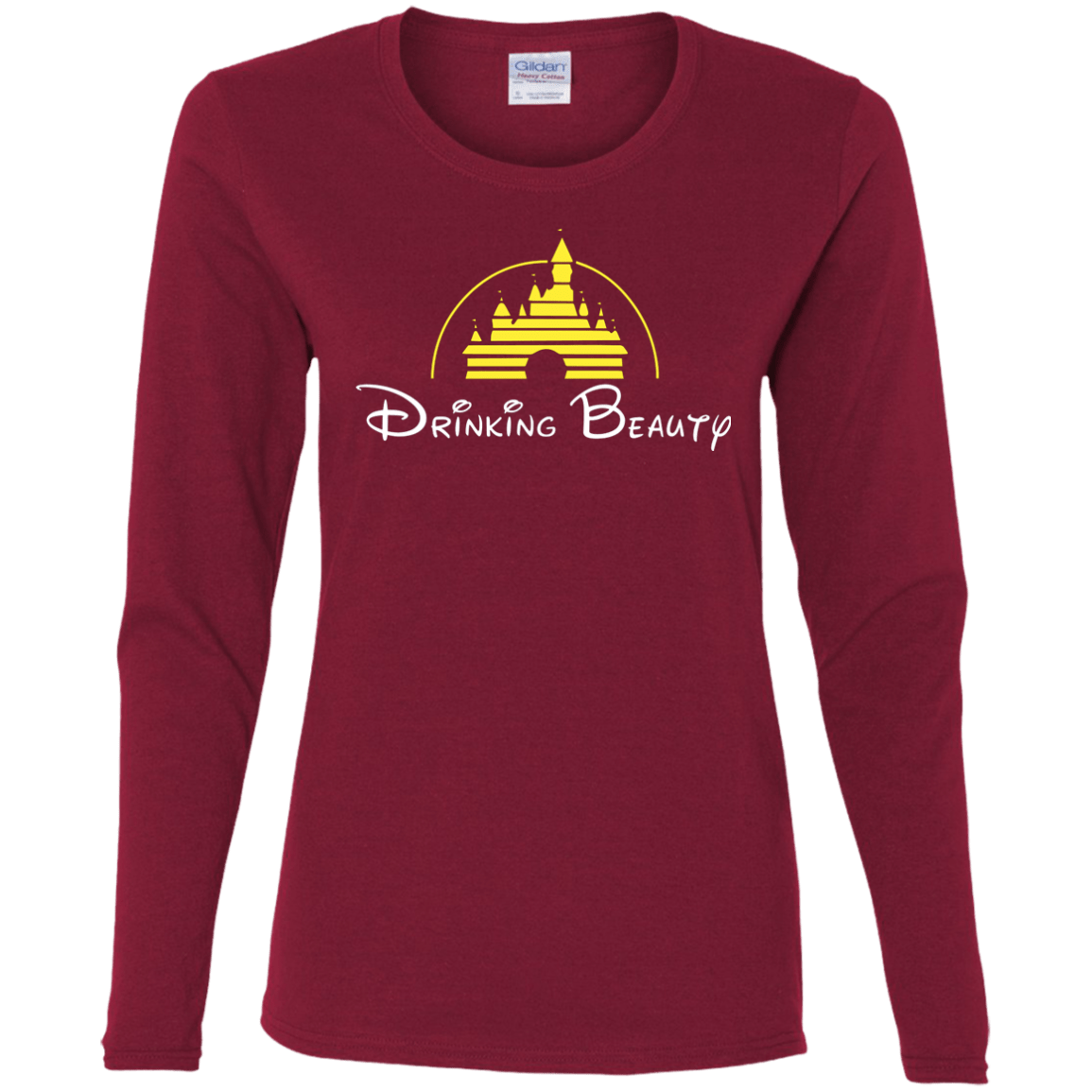 T-Shirts Cardinal / S Drinking Beauty Women's Long Sleeve T-Shirt