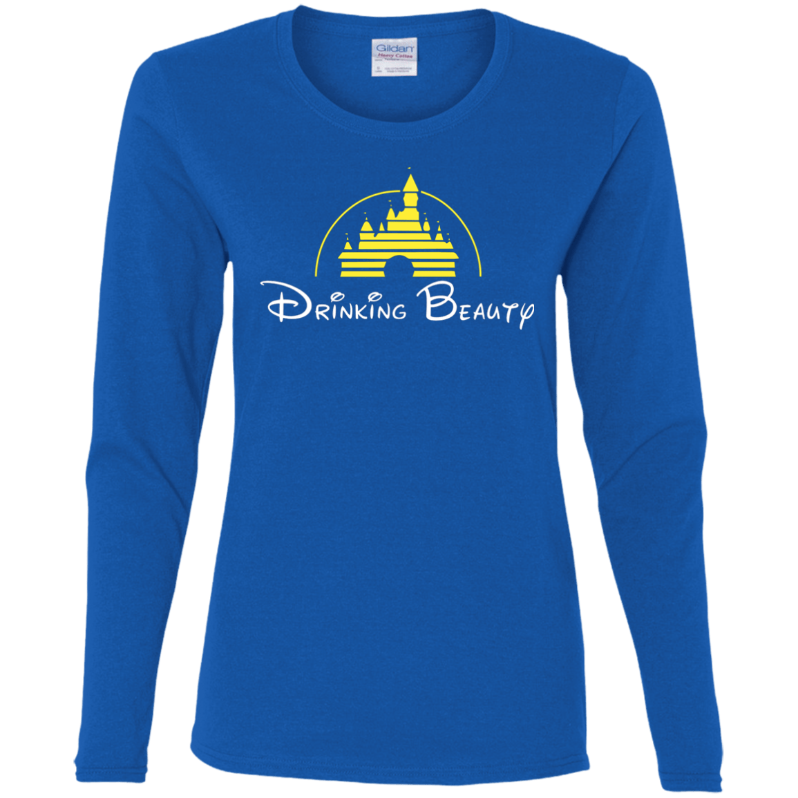 T-Shirts Royal / S Drinking Beauty Women's Long Sleeve T-Shirt