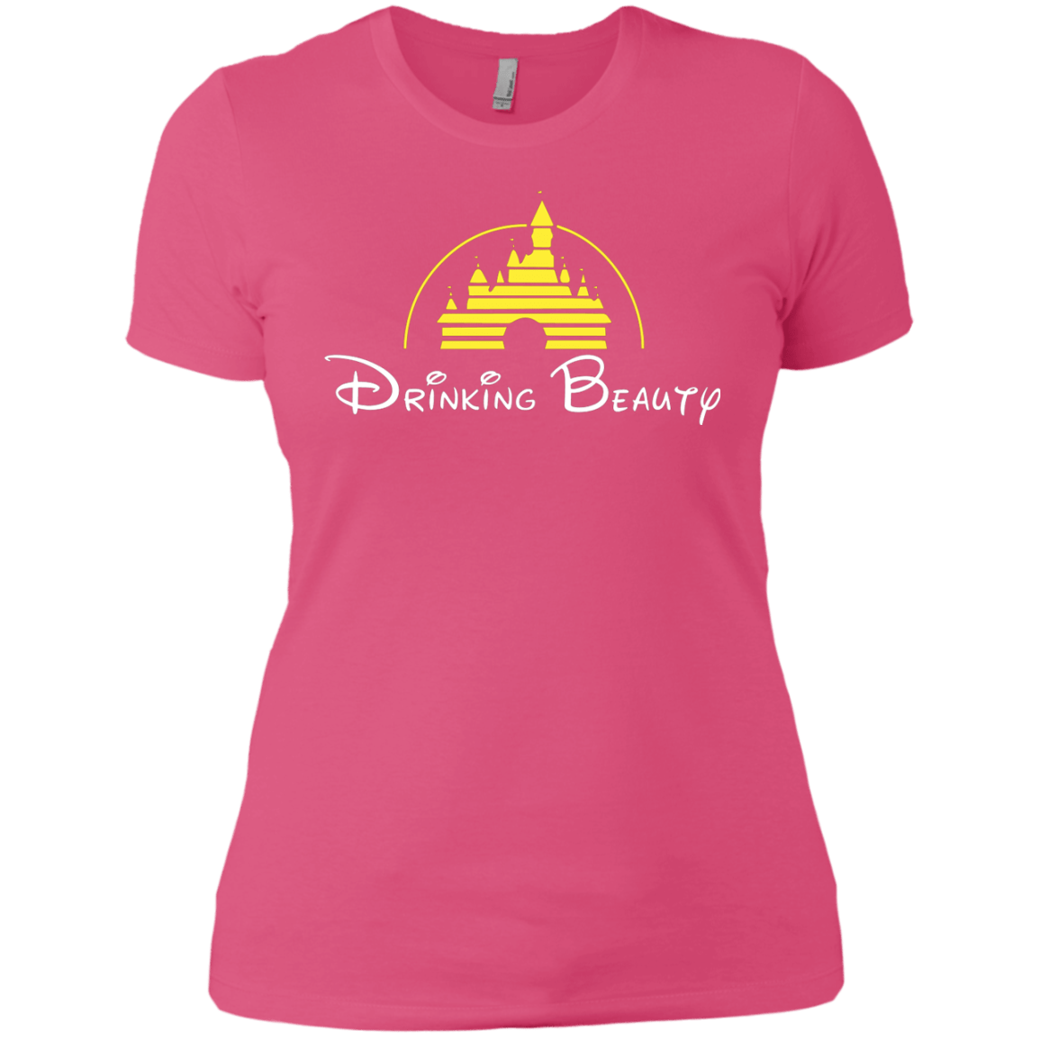 T-Shirts Hot Pink / X-Small Drinking Beauty Women's Premium T-Shirt