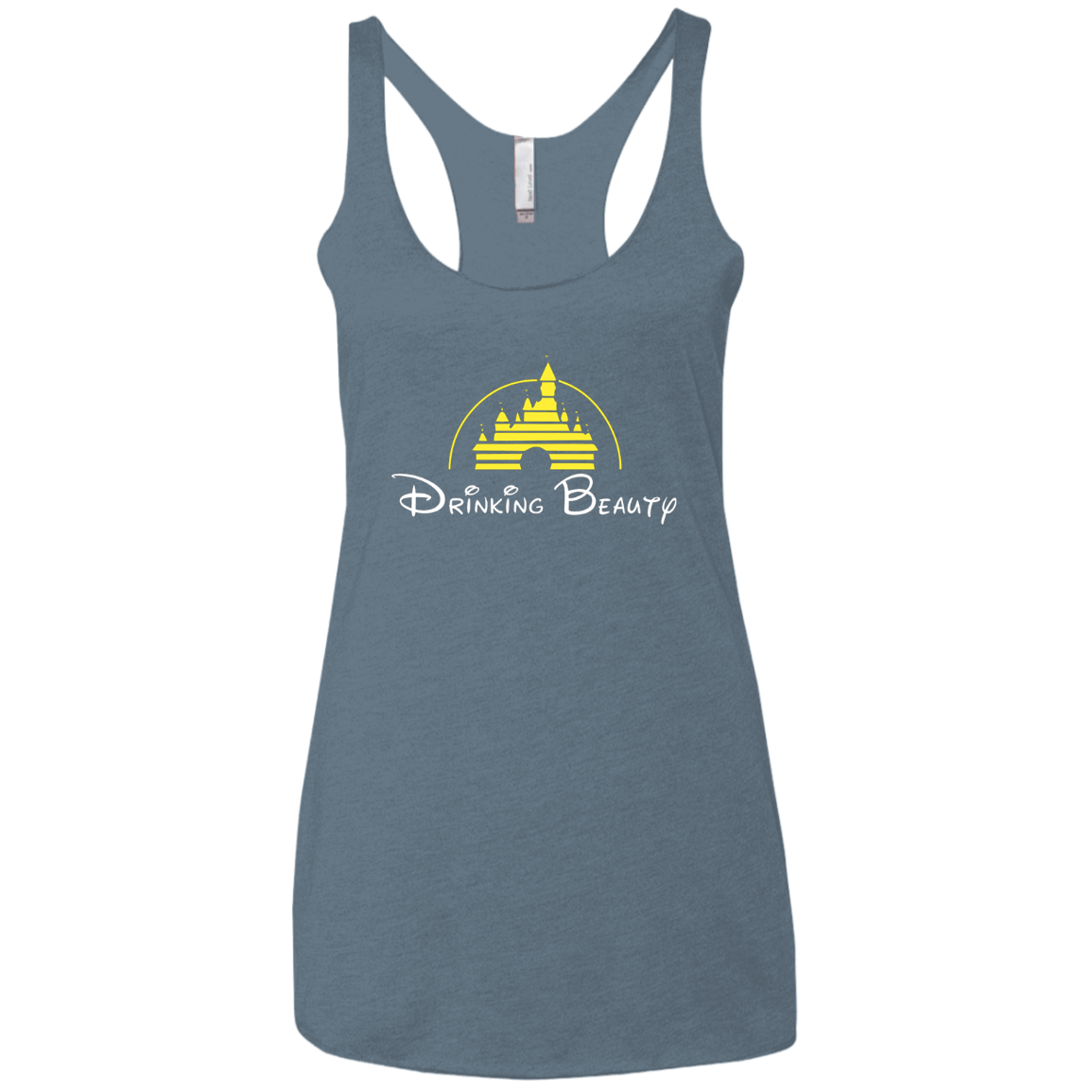 T-Shirts Indigo / X-Small Drinking Beauty Women's Triblend Racerback Tank