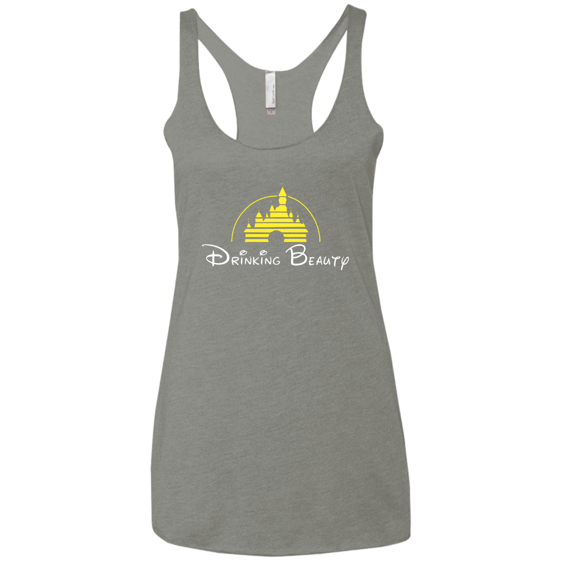 T-Shirts Venetian Grey / X-Small Drinking Beauty Women's Triblend Racerback Tank