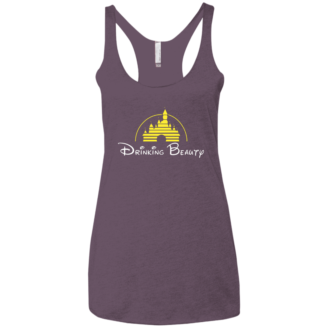 T-Shirts Vintage Purple / X-Small Drinking Beauty Women's Triblend Racerback Tank