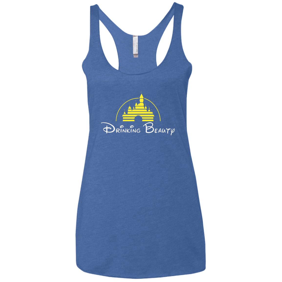 T-Shirts Vintage Royal / X-Small Drinking Beauty Women's Triblend Racerback Tank