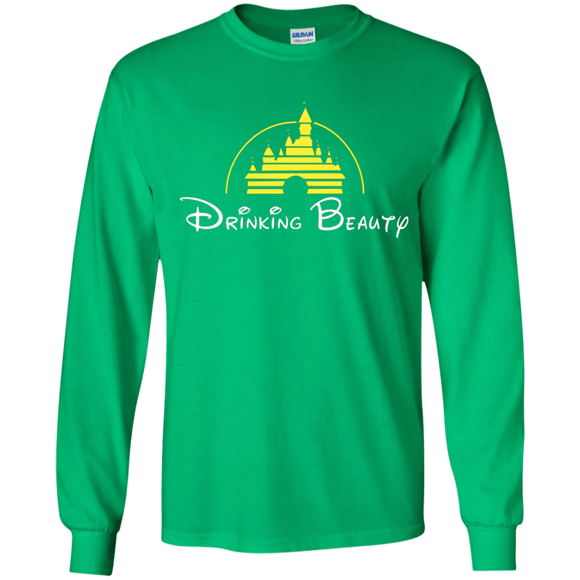 T-Shirts Irish Green / YS Drinking Beauty Youth Long Sleeve T-Shirt