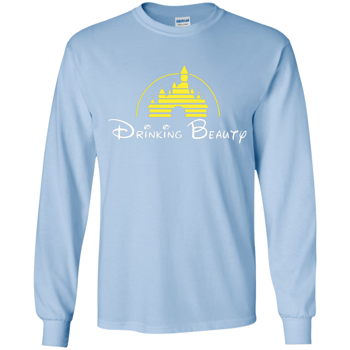 T-Shirts Light Blue / YS Drinking Beauty Youth Long Sleeve T-Shirt