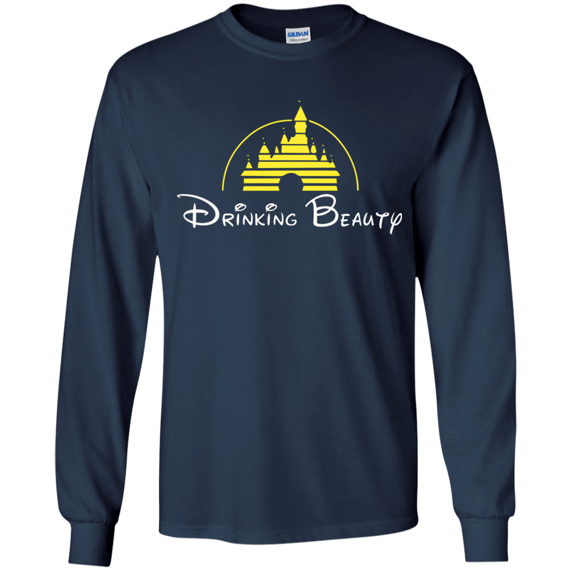 T-Shirts Navy / YS Drinking Beauty Youth Long Sleeve T-Shirt