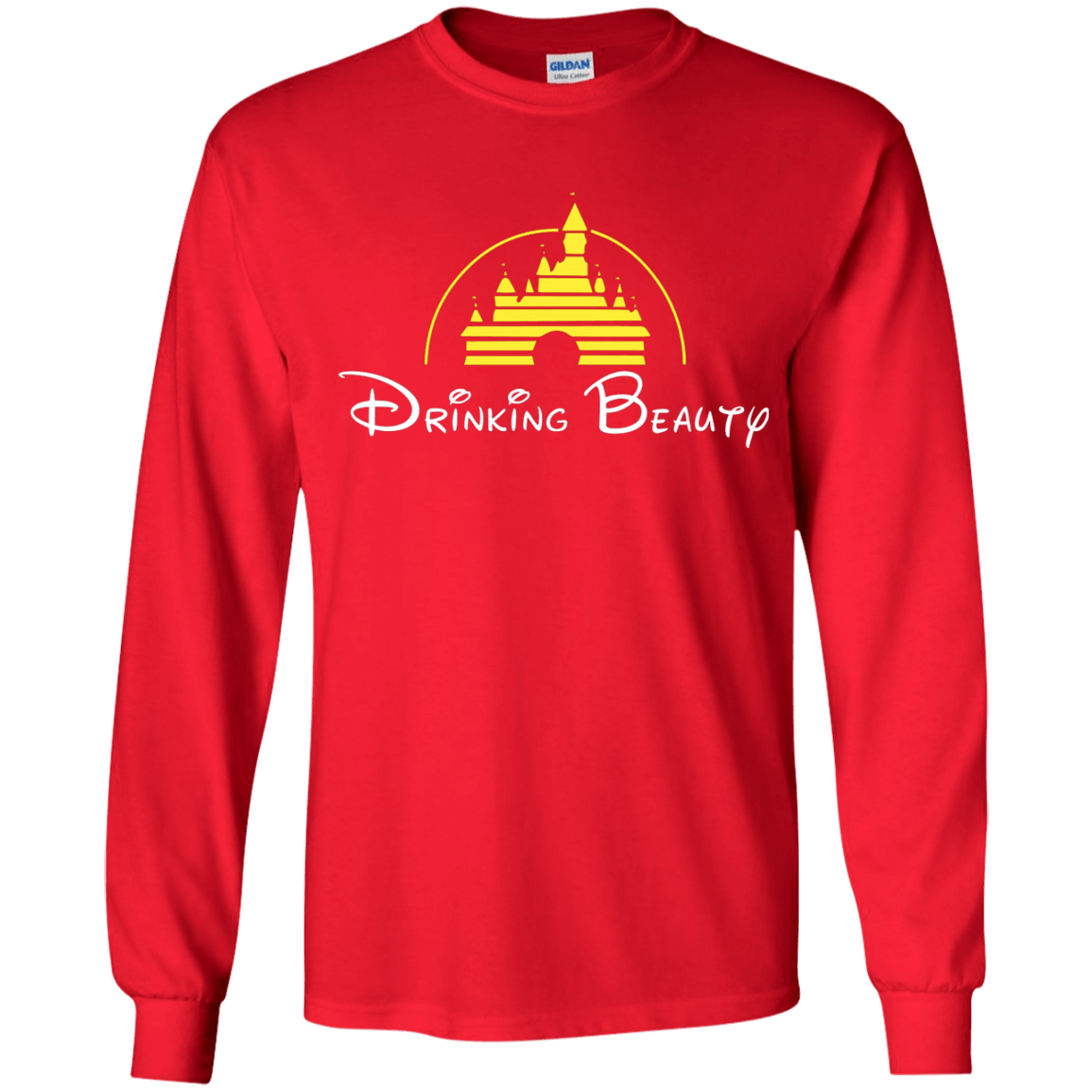 T-Shirts Red / YS Drinking Beauty Youth Long Sleeve T-Shirt