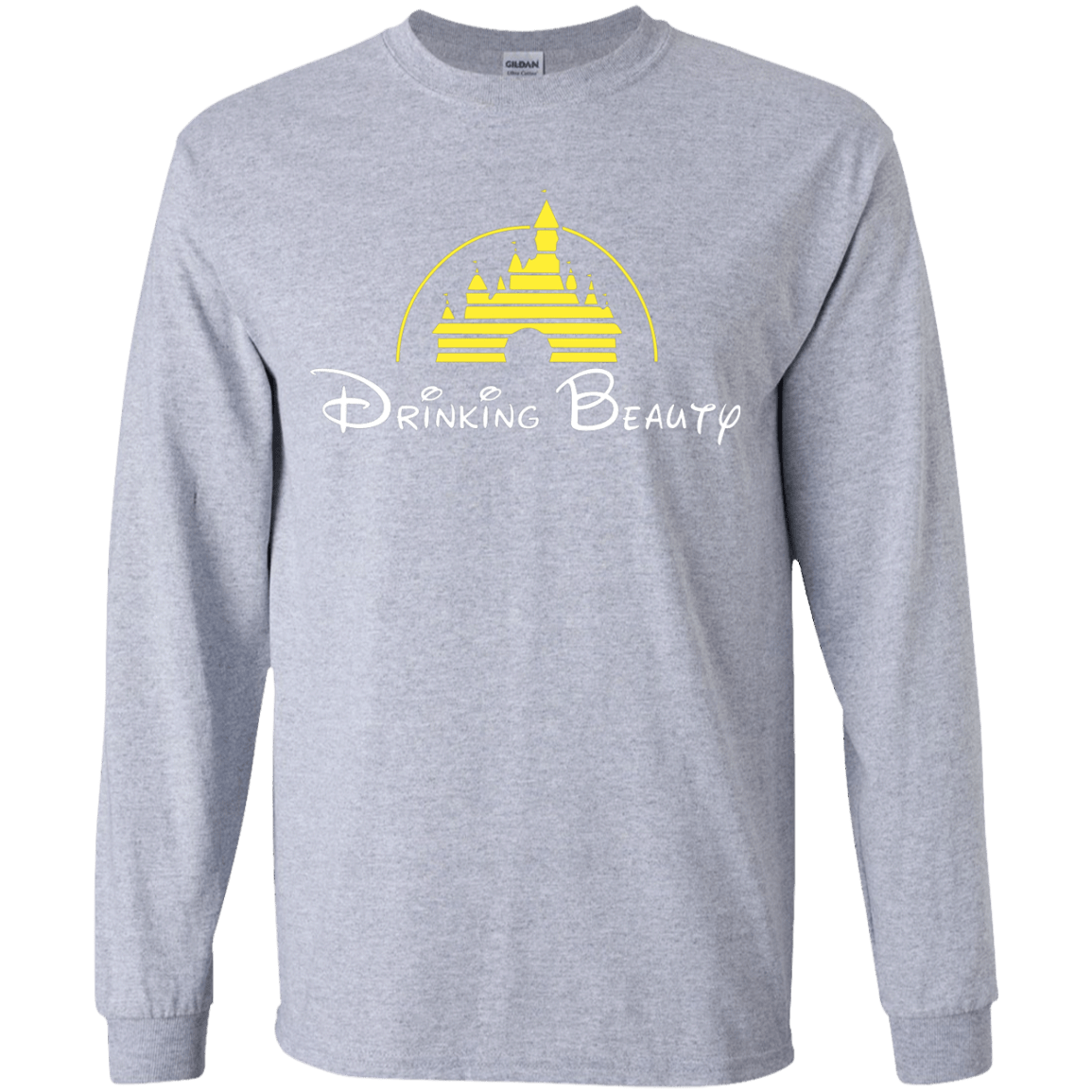 T-Shirts Sport Grey / YS Drinking Beauty Youth Long Sleeve T-Shirt