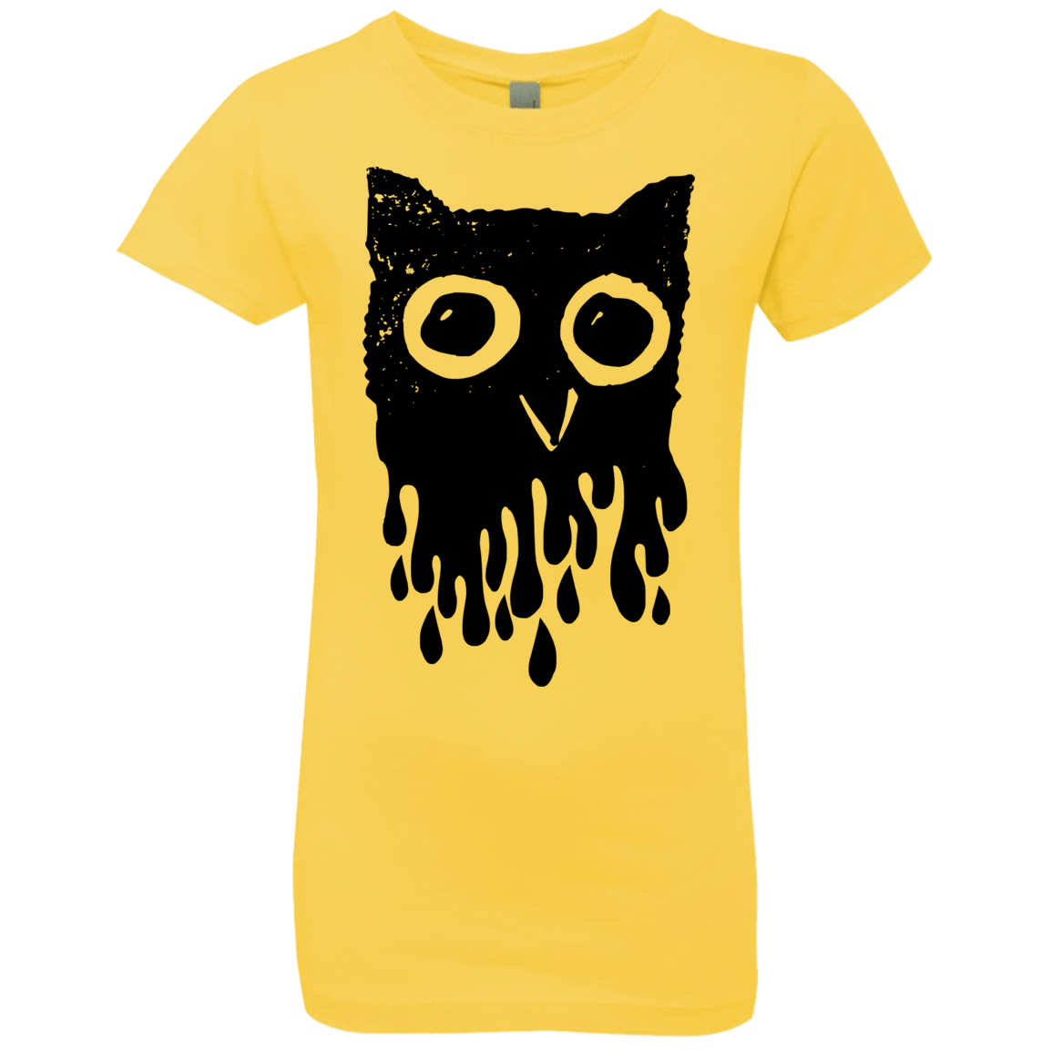T-Shirts Vibrant Yellow / YXS Dripping Owl Girls Premium T-Shirt