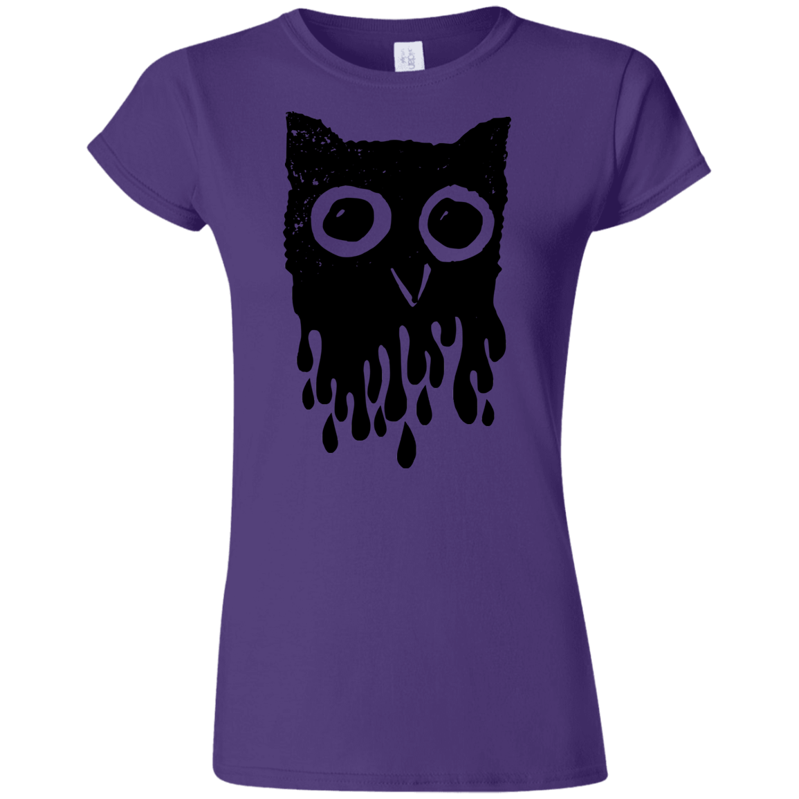 T-Shirts Purple / S Dripping Owl Junior Slimmer-Fit T-Shirt