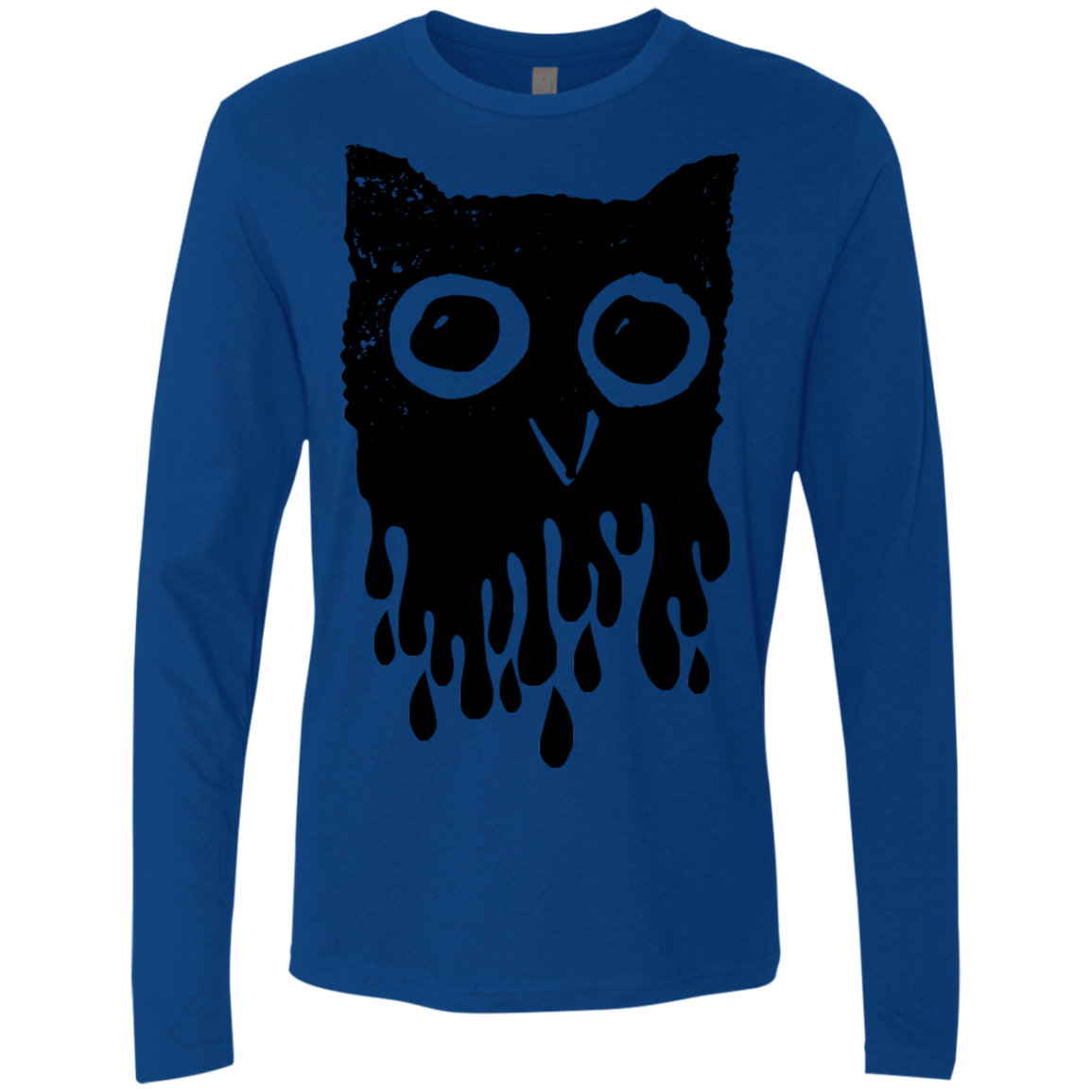 T-Shirts Royal / S Dripping Owl Men's Premium Long Sleeve