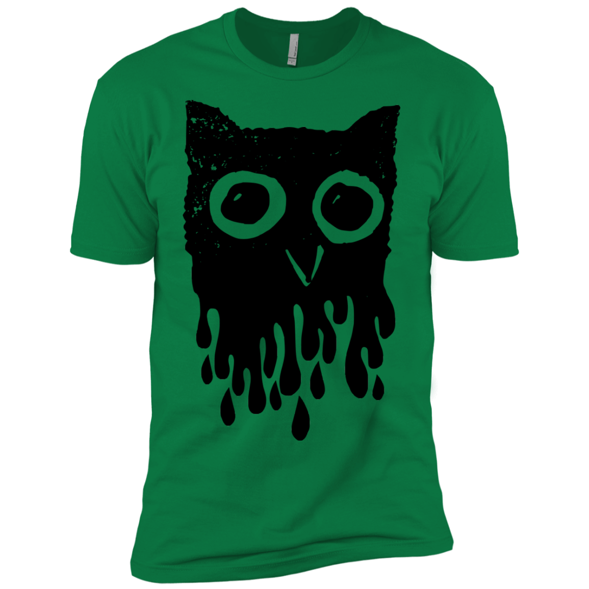 T-Shirts Kelly Green / X-Small Dripping Owl Men's Premium T-Shirt