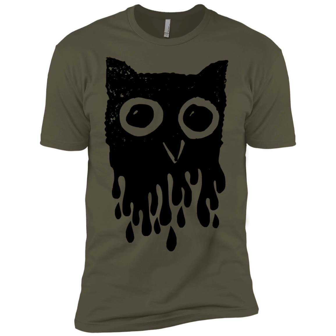 T-Shirts Military Green / X-Small Dripping Owl Men's Premium T-Shirt
