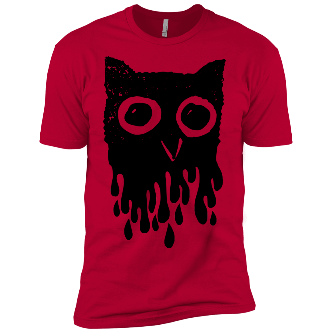 T-Shirts Red / X-Small Dripping Owl Men's Premium T-Shirt
