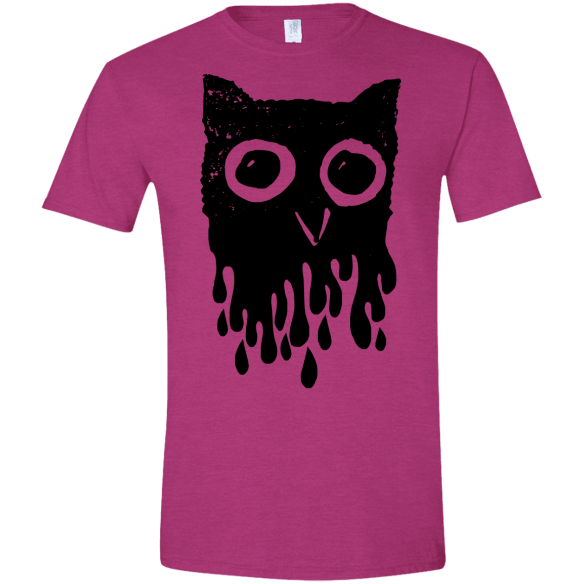 T-Shirts Antique Heliconia / S Dripping Owl Men's Semi-Fitted Softstyle