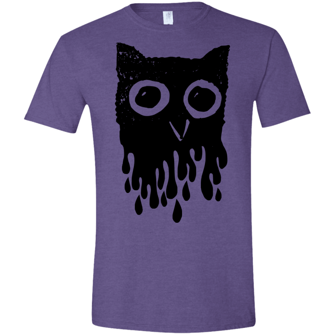 T-Shirts Heather Purple / S Dripping Owl Men's Semi-Fitted Softstyle