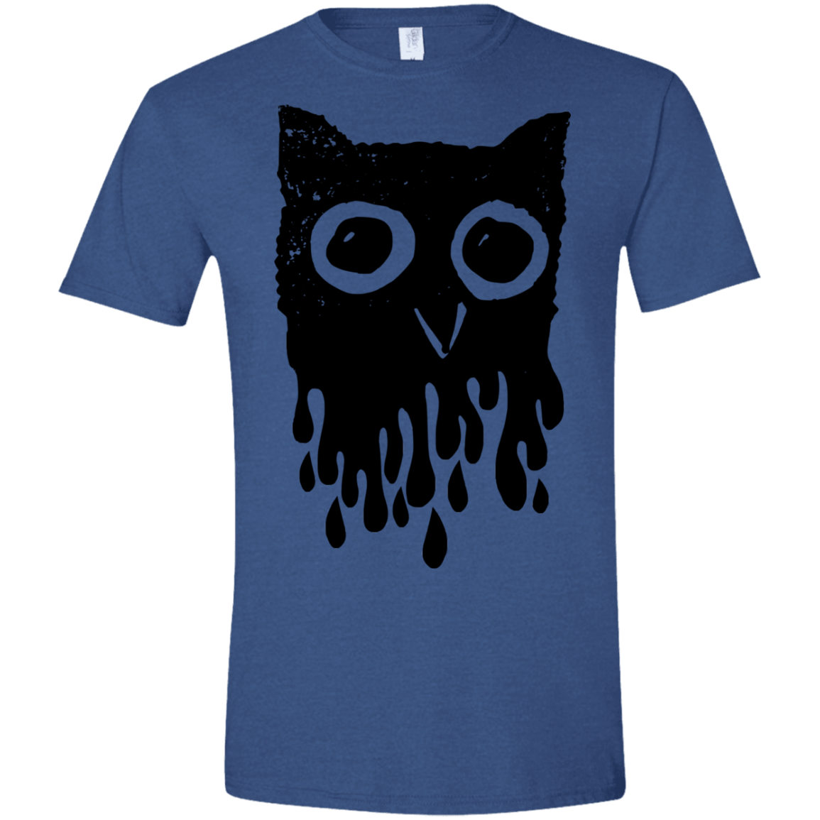 T-Shirts Heather Royal / X-Small Dripping Owl Men's Semi-Fitted Softstyle