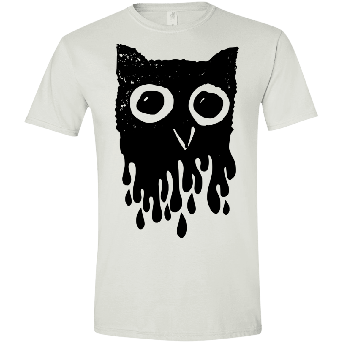 T-Shirts White / X-Small Dripping Owl Men's Semi-Fitted Softstyle