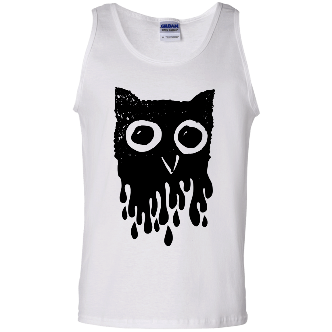 T-Shirts White / S Dripping Owl Men's Tank Top